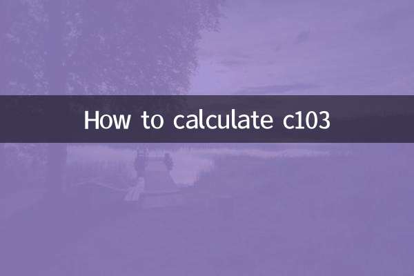 C103 کا حساب کتاب کیسے کریں