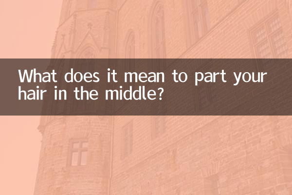 Cosa significa dividere i capelli con la riga a metà?