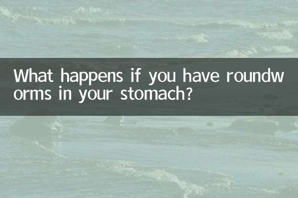 Was passiert, wenn Sie Spulwürmer im Magen haben?