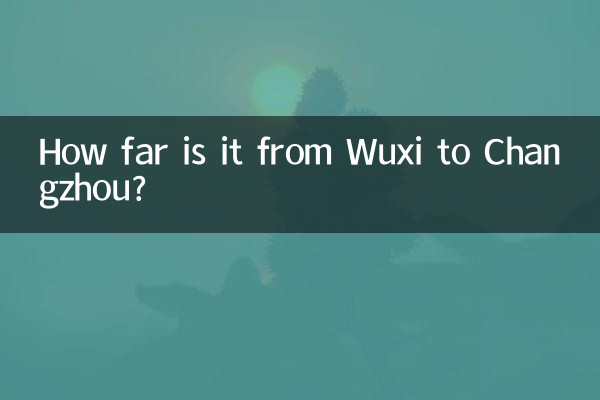 Quanto dista Wuxi da Changzhou?