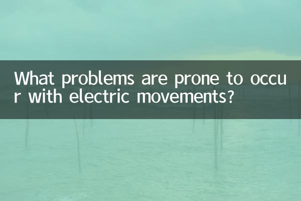 ¿Qué problemas son propensos a ocurrir con los movimientos eléctricos?