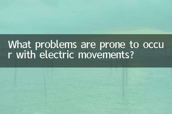 ¿Qué problemas son propensos a ocurrir con los movimientos eléctricos?