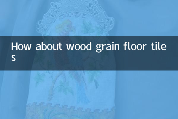 Que diriez-vous de carreaux de sol en grain de bois ?