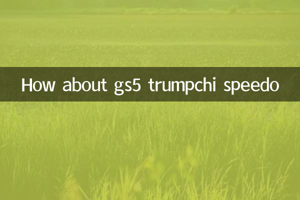 Que diriez-vous du compteur de vitesse GS5 Trumpchi ?
