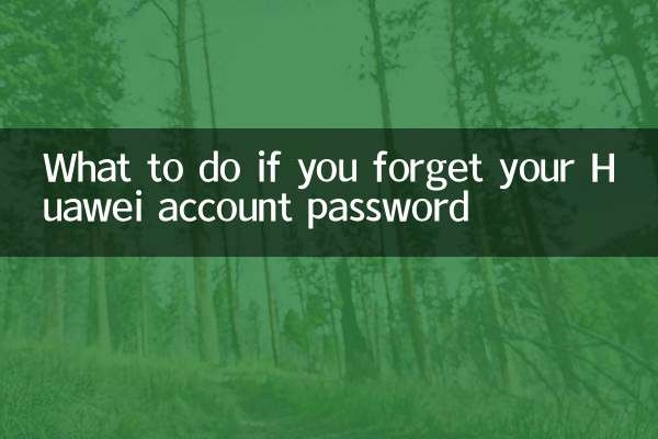 What to do if you forget your Huawei account password