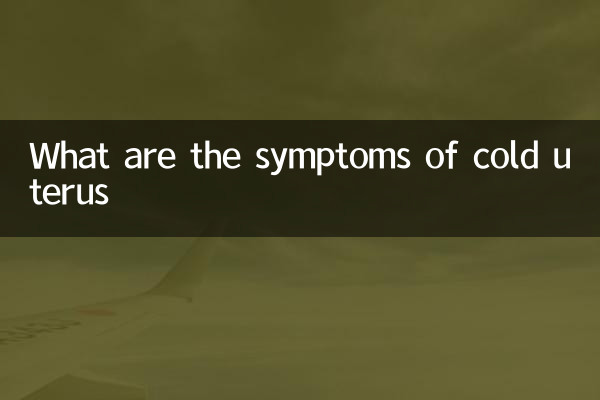What are the symptoms of cold uterus