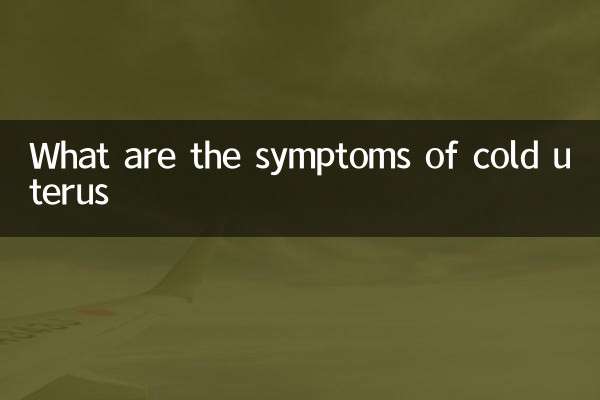 What are the symptoms of cold uterus