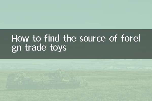 How to find the source of foreign trade toys