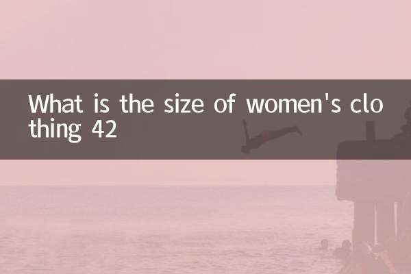Qual è la dimensione dell'abbigliamento femminile 42