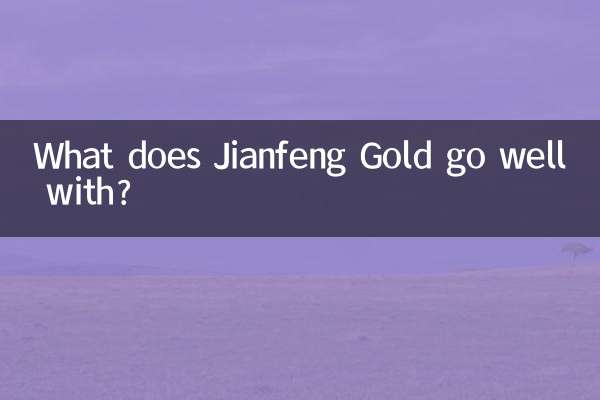 Avec quoi Jianfeng Gold va-t-il bien ?