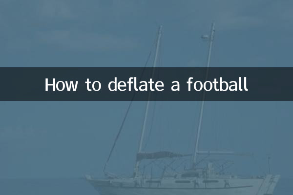 How to deflate a football