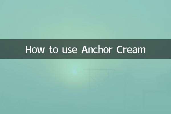 How to use Anchor Cream