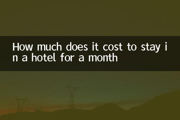 Quanto costa stare un mese in albergo?