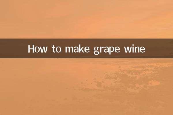 How to make grape wine
