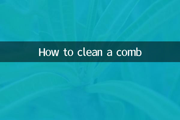 So reinigen Sie einen Kamm