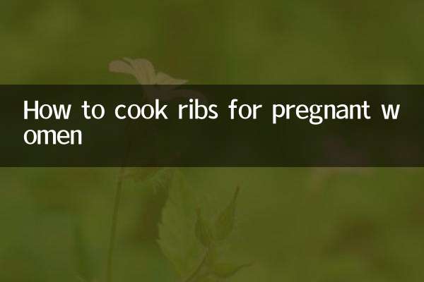 How to cook ribs for pregnant women