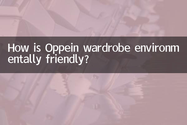 Como o guarda-roupa Oppein é ecologicamente correto?