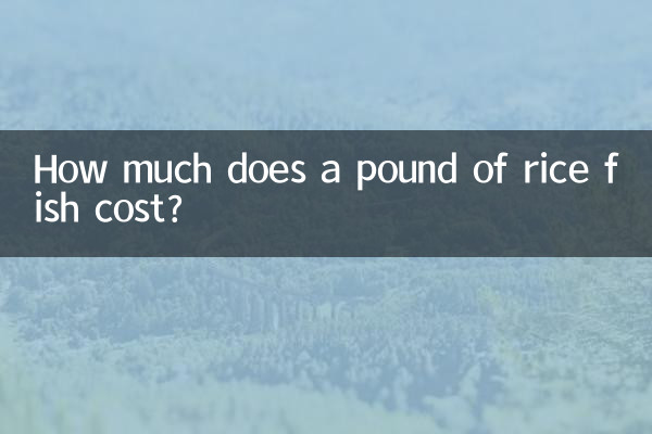 쌀 생선 1파운드는 얼마입니까?
