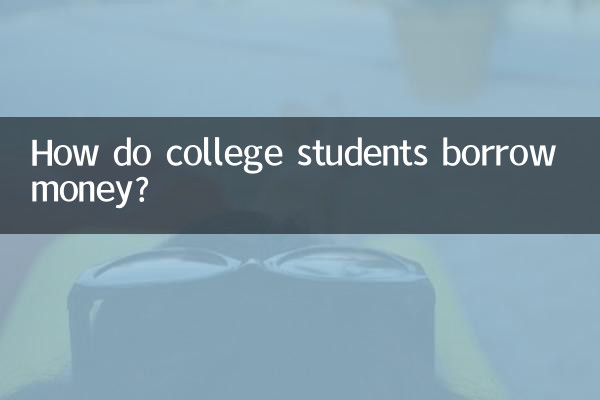 Come prendono in prestito denaro gli studenti universitari?