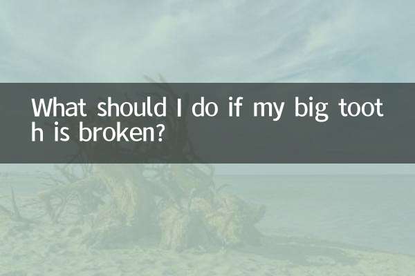 O que devo fazer se meu dente grande estiver quebrado?