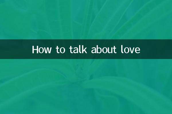 Wie man über Liebe spricht