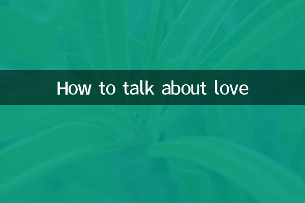 Come parlare d'amore