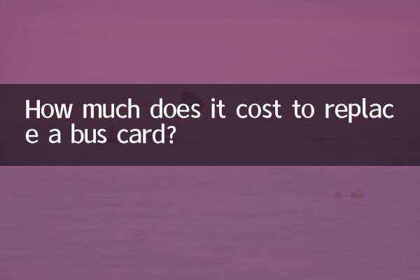 ¿Cuánto cuesta reemplazar una tarjeta de autobús?