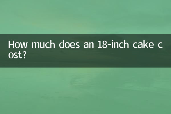 Wie viel kostet eine 18-Zoll-Torte?