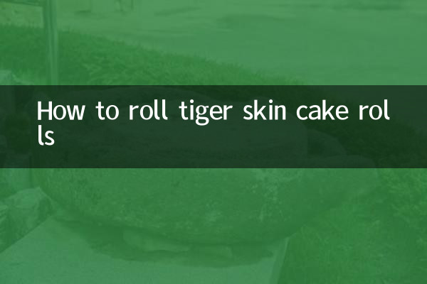 Comment rouler des rouleaux de gâteau en peau de tigre