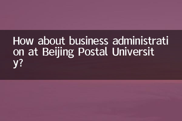 ماذا عن إدارة الأعمال في جامعة بكين للبريد؟