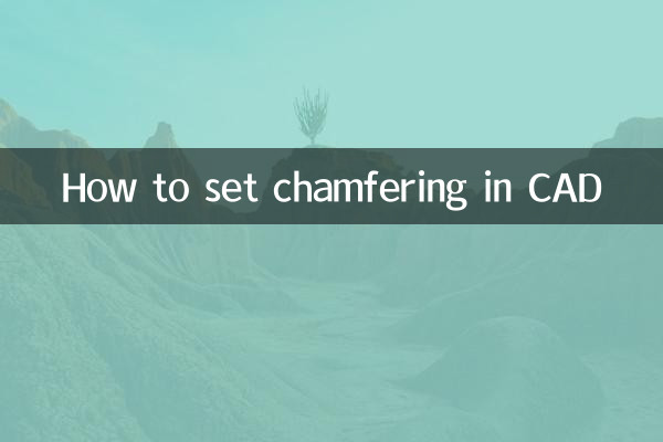 So stellen Sie die Fase im CAD ein