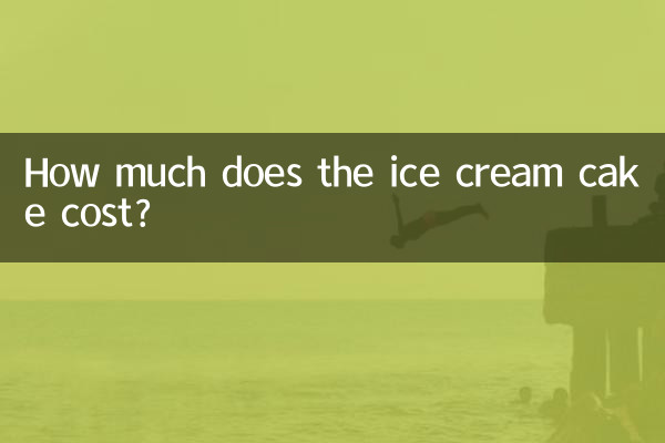 How much does the ice cream cake cost?