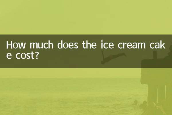 How much does the ice cream cake cost?