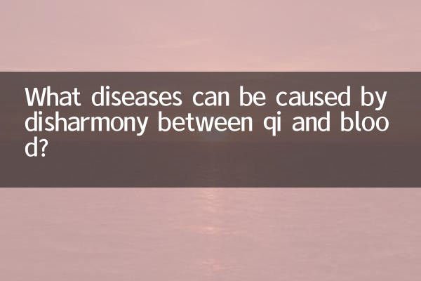 What diseases can be caused by disharmony between qi and blood?