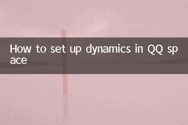 QQ স্পেসে গতিবিদ্যা কিভাবে সেট আপ করবেন