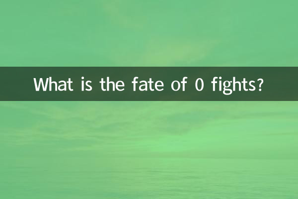 What is the fate of 0 fights?