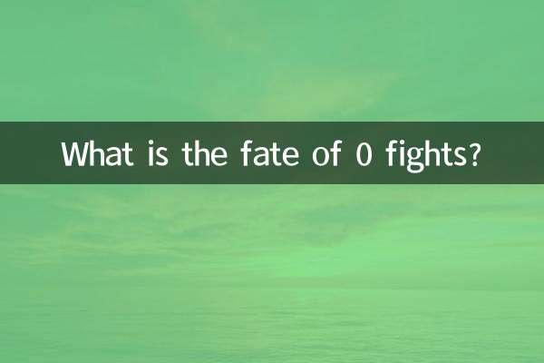 What is the fate of 0 fights?