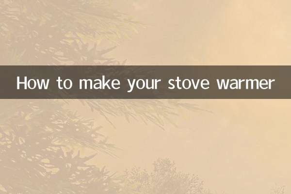 كيف تجعل موقدك أكثر دفئا