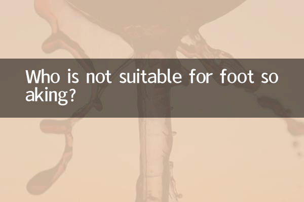 Who is not suitable for foot soaking?