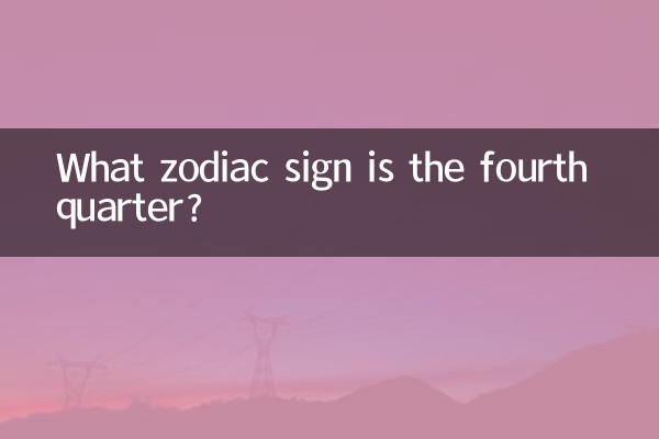 What zodiac sign is the fourth quarter?