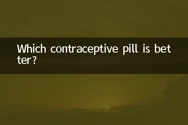 Which contraceptive pill is better?