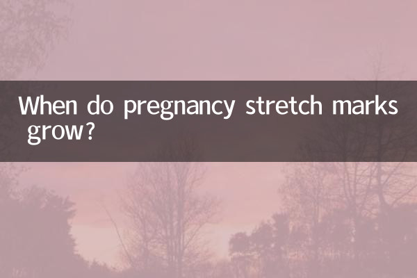 When do pregnancy stretch marks grow?