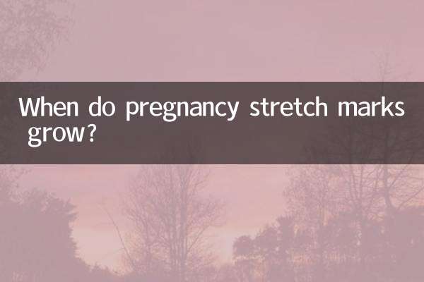 ¿Cuándo crecen las estrías del embarazo?