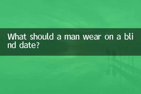 What should a man wear on a blind date?