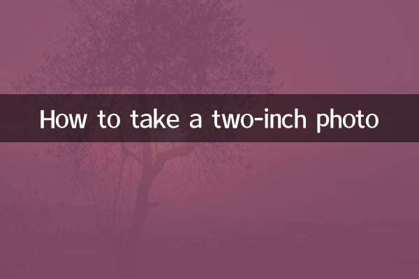 2インチ写真の撮り方