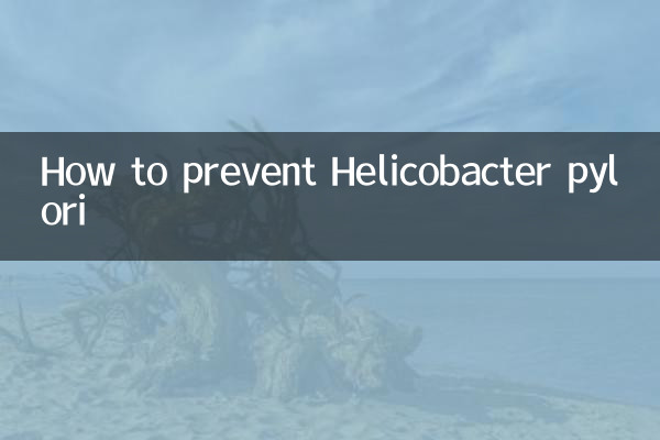 怎么预防幽门螺旋杆菌