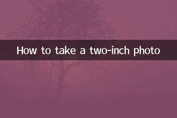 2インチ写真の撮り方