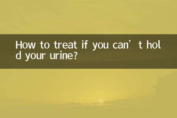 ¿Cómo tratar si no puedes retener la orina?