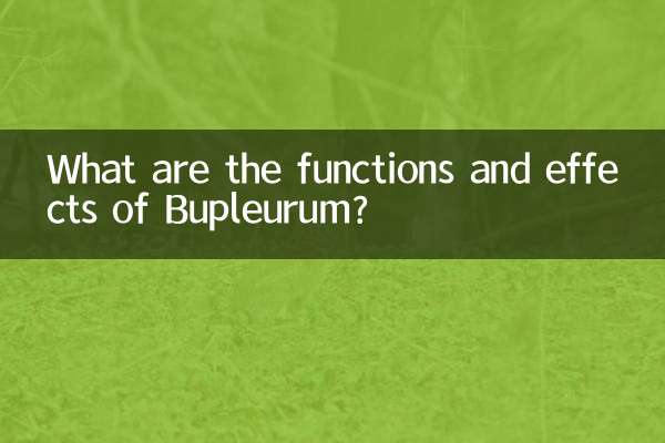 Bupleurum এর কার্যাবলী এবং প্রভাব কি কি?