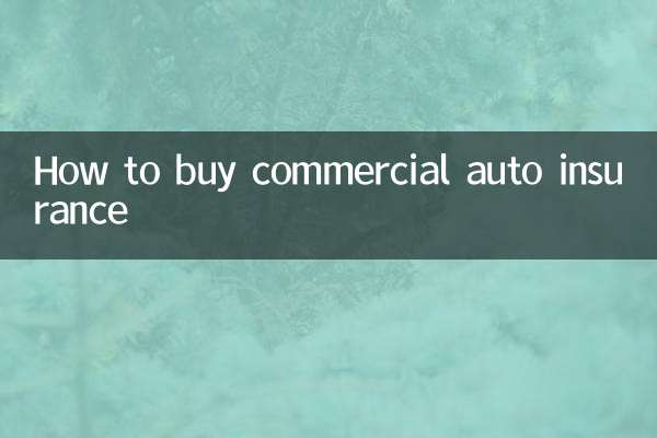 How to buy commercial auto insurance